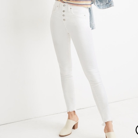Madewell Tall 10" High-Rise Skinny Jeans Step-Hem - Picture 1 of 3
